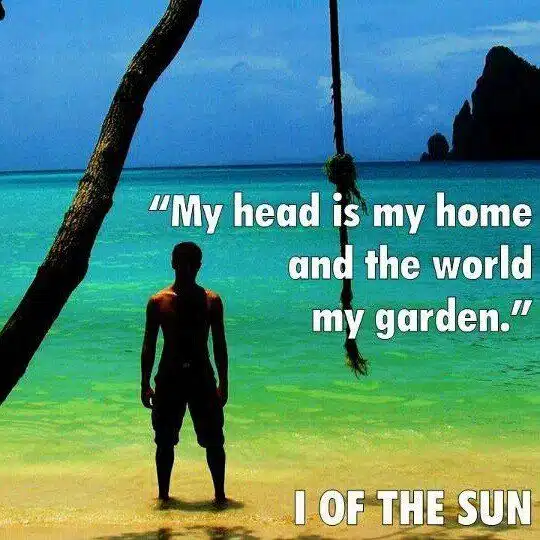 A quote from "I of the Sun."