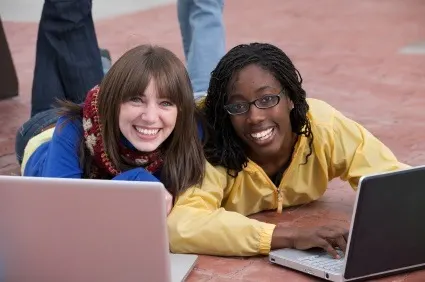 Teaching from laptops to international students across the globe.