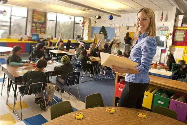 Tara at the University of Nevada's Child Development Classroom.