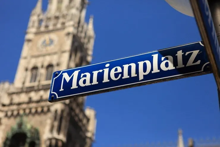 Marienplatz M&uuml;nchen, Germany.