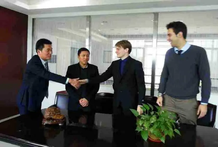 Eric teaching Economics in China.