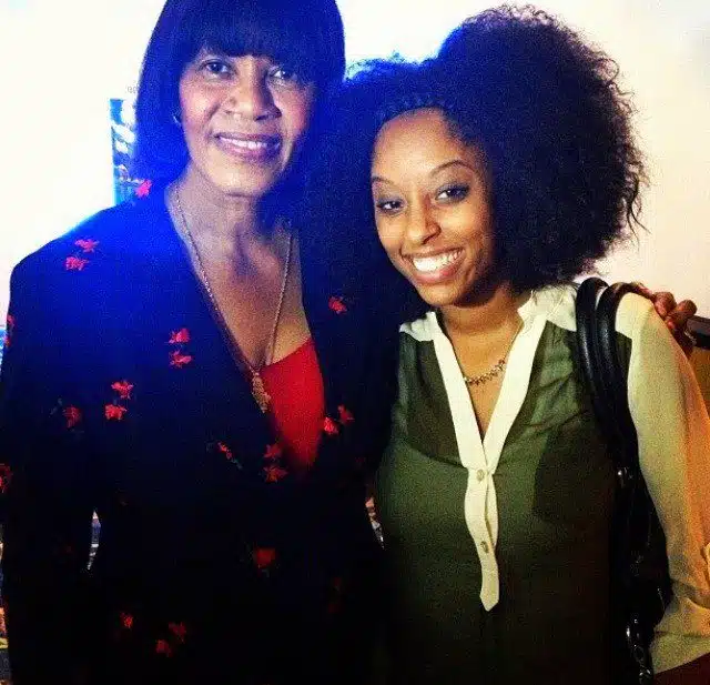 Shelah with Portia Simpson, The Prime Minister of Jamaica in August 2013.
