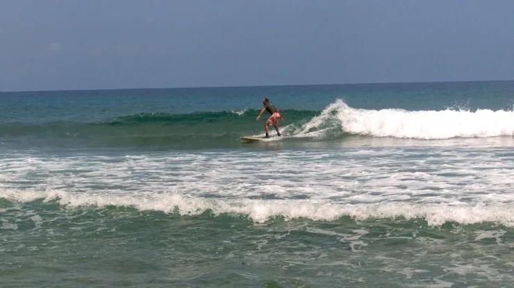 Wow -- Adam really can surf!