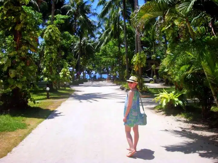 Monica during her sunny Thailand travels.