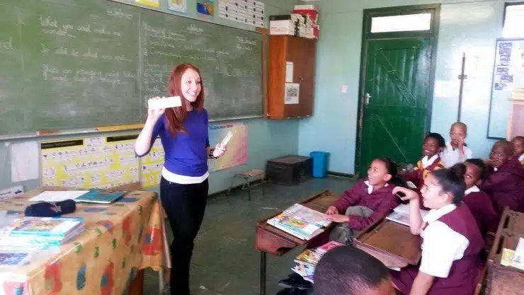 Stephanie's last day at Barnes in South Africa.