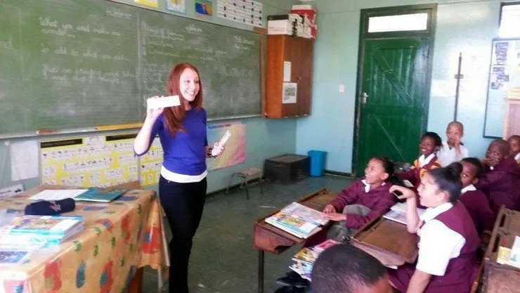 Stephanie's last day at Barnes in South Africa. 