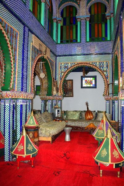 Exotic lunch and live music spot in Tangier, Morocco’s Kasbah.