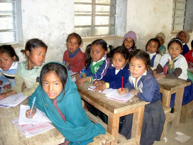 Some of the children in Nepal that Theresa is working with.