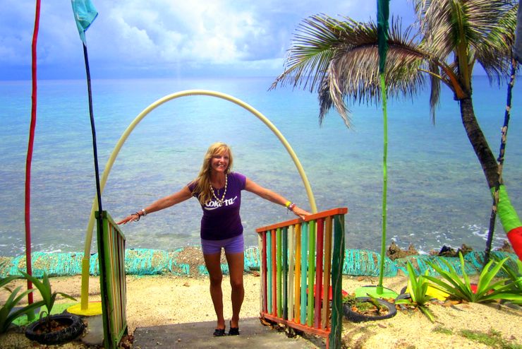 Kate in beautiful Isla San Andrés, Colombia, October 2014!