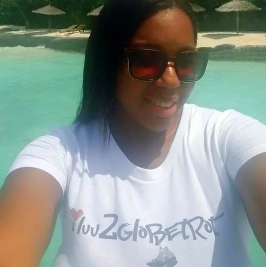 Nicole in the Maldives, summer of 2015.