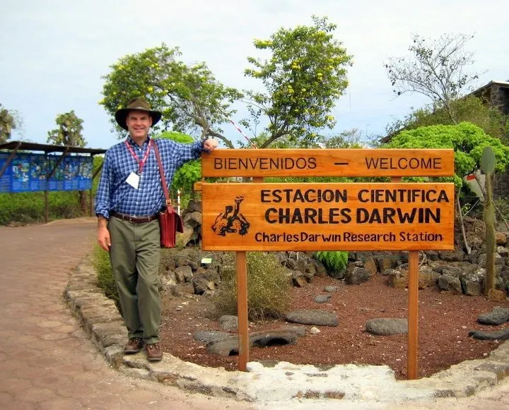 Michael at Darwin Station, Ecuador.