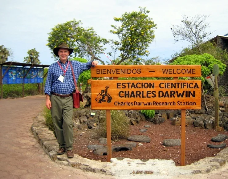 Michael at Darwin Station, Ecuador.