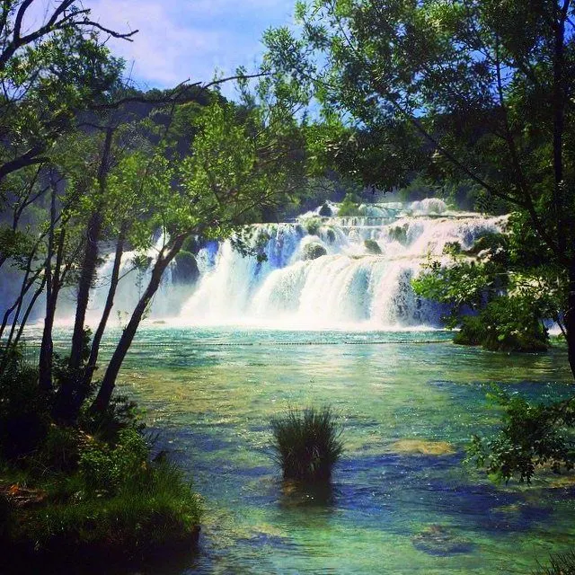 Krka national Park is a beautiful spot in Croatia.