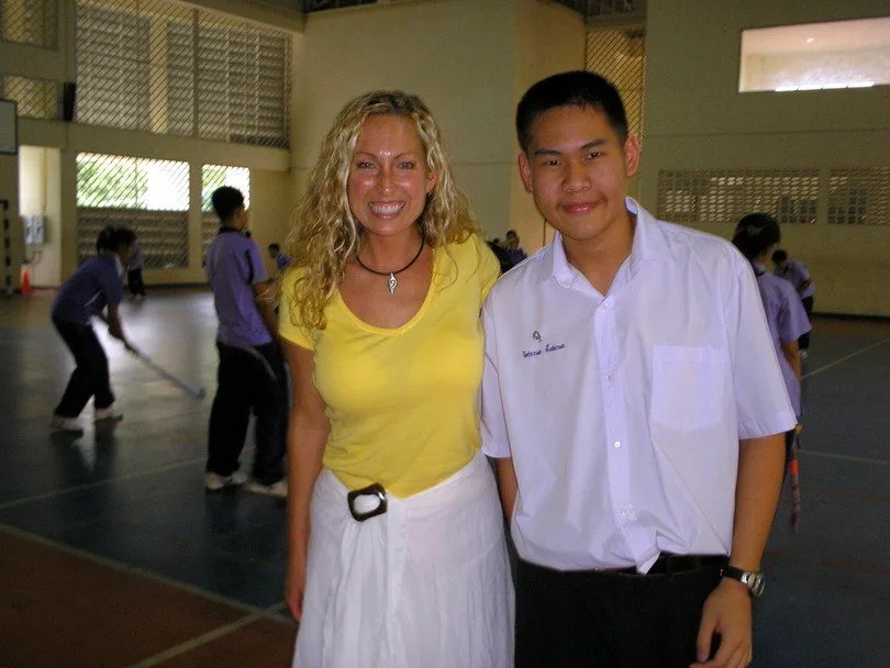 Jenny on her world travels.