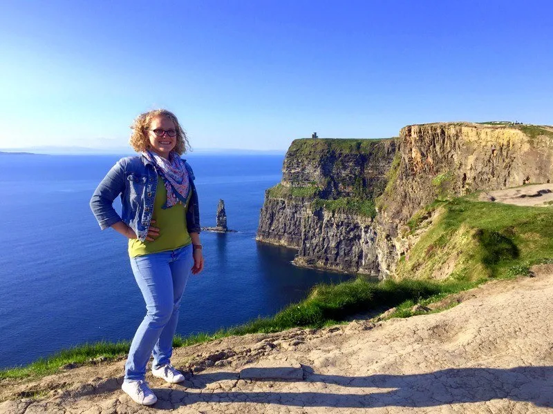 The towering Cliffs of Moher in Ireland.