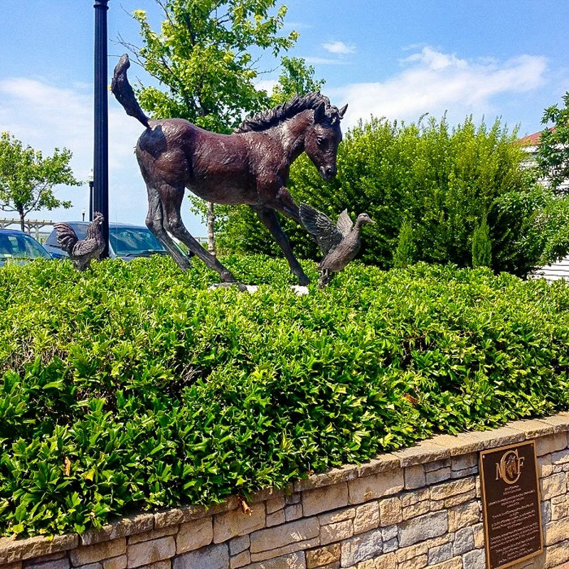 The statue of Misty in Chincoteague, Virginia .