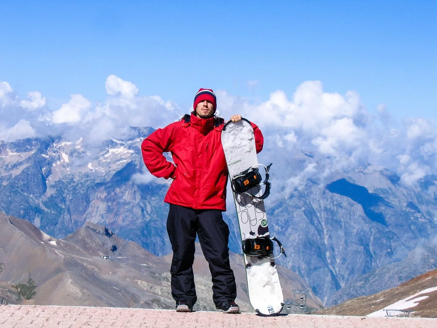 Getting paid to ride the Alps in France with Ernie's old teen travel company.