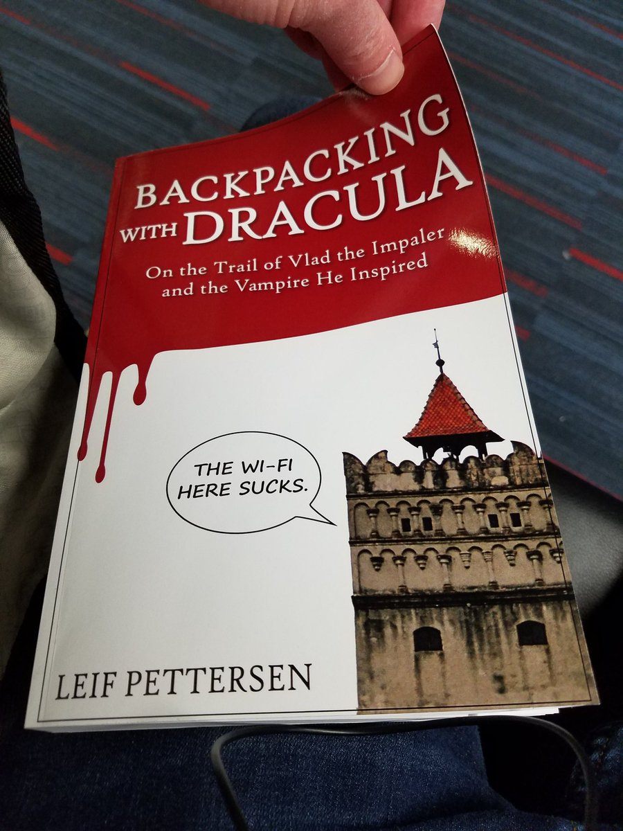 Leif’s hot new book, “Backpacking With Dracula.”