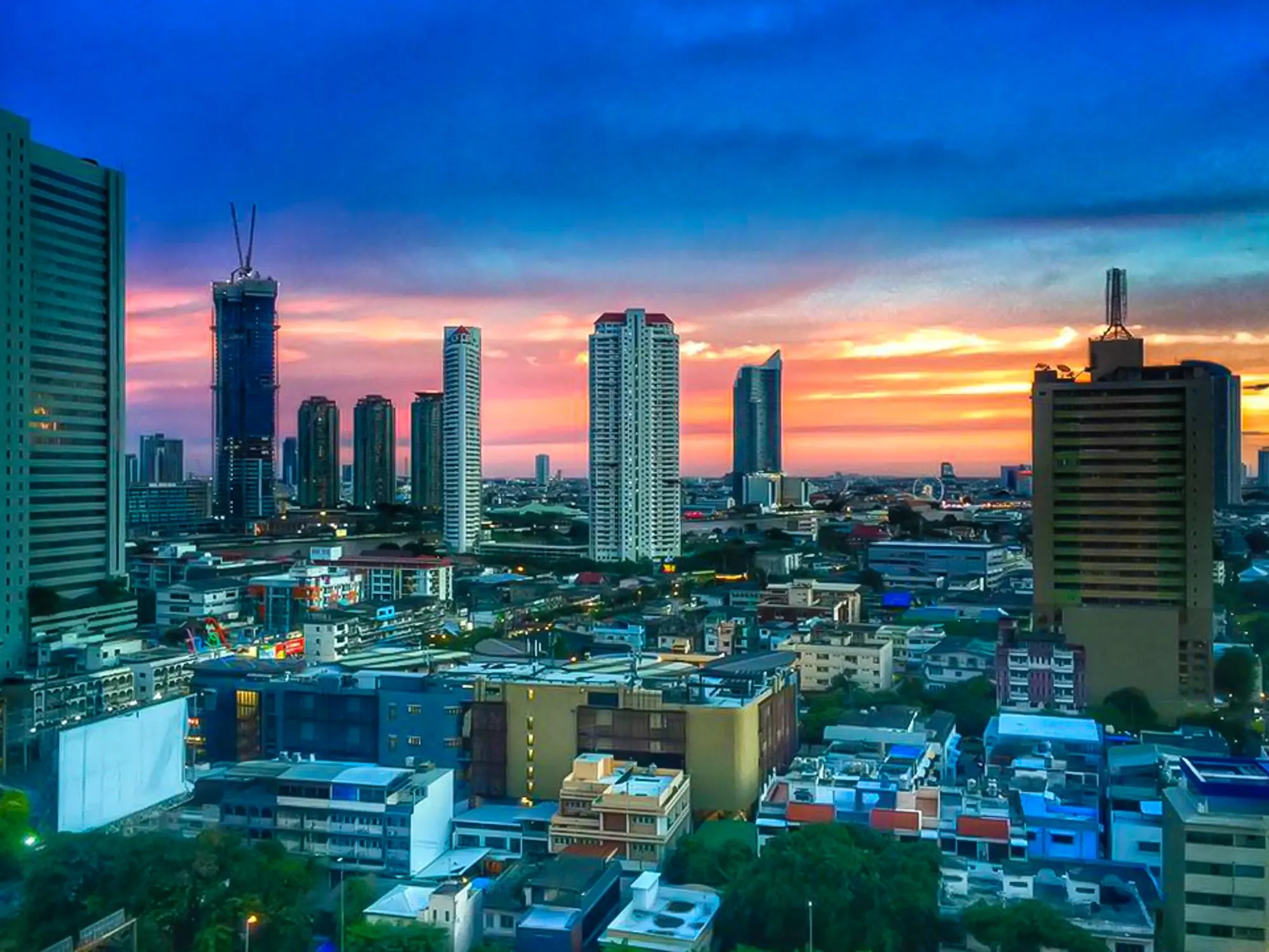The view from Sheila's current home in Bangkok.