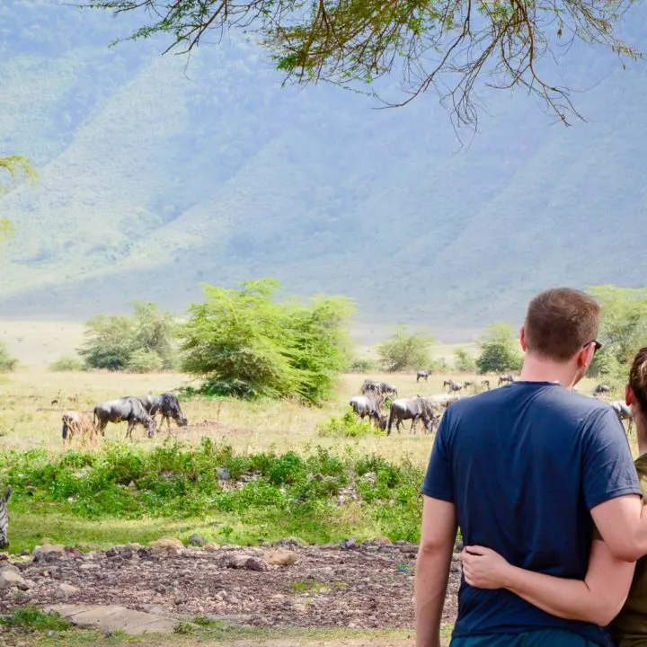 Taking it all in at the Ngorongoro Crater in Tanzania