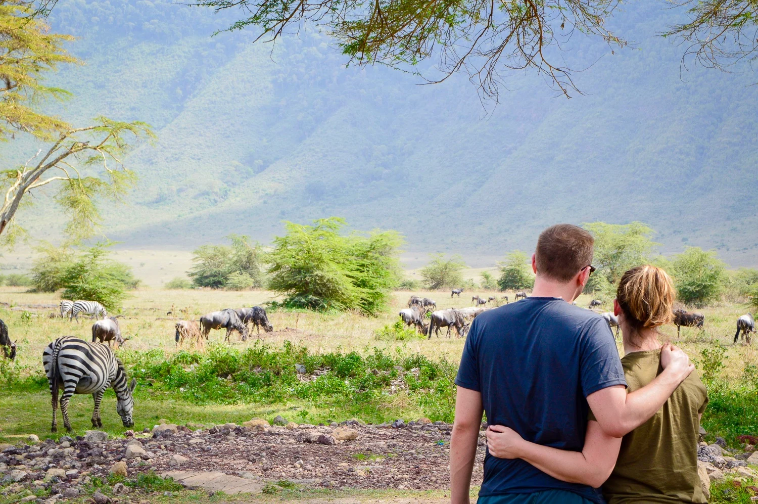 Taking it all in at the Ngorongoro Crater in Tanzania