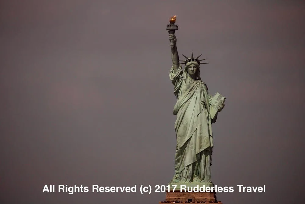 Taking the ferry to Staten Island, seeing the Statue Of Liberty in New York!