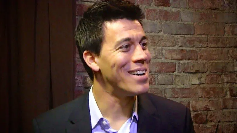 Mark, being interviewed about MovingWorlds.