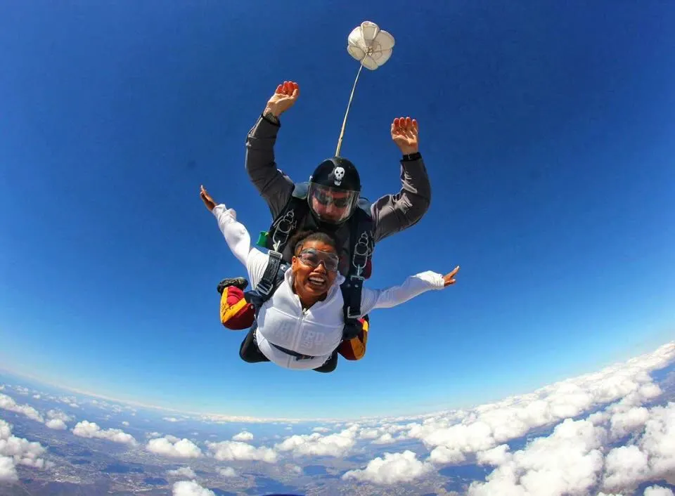 Meredith skydiving in San Diego!