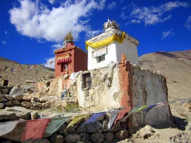 A Mountain Shrine in India.