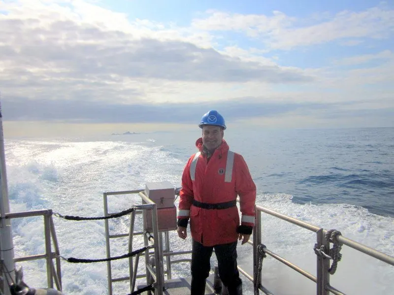 Michael during the Teacher at Sea program.