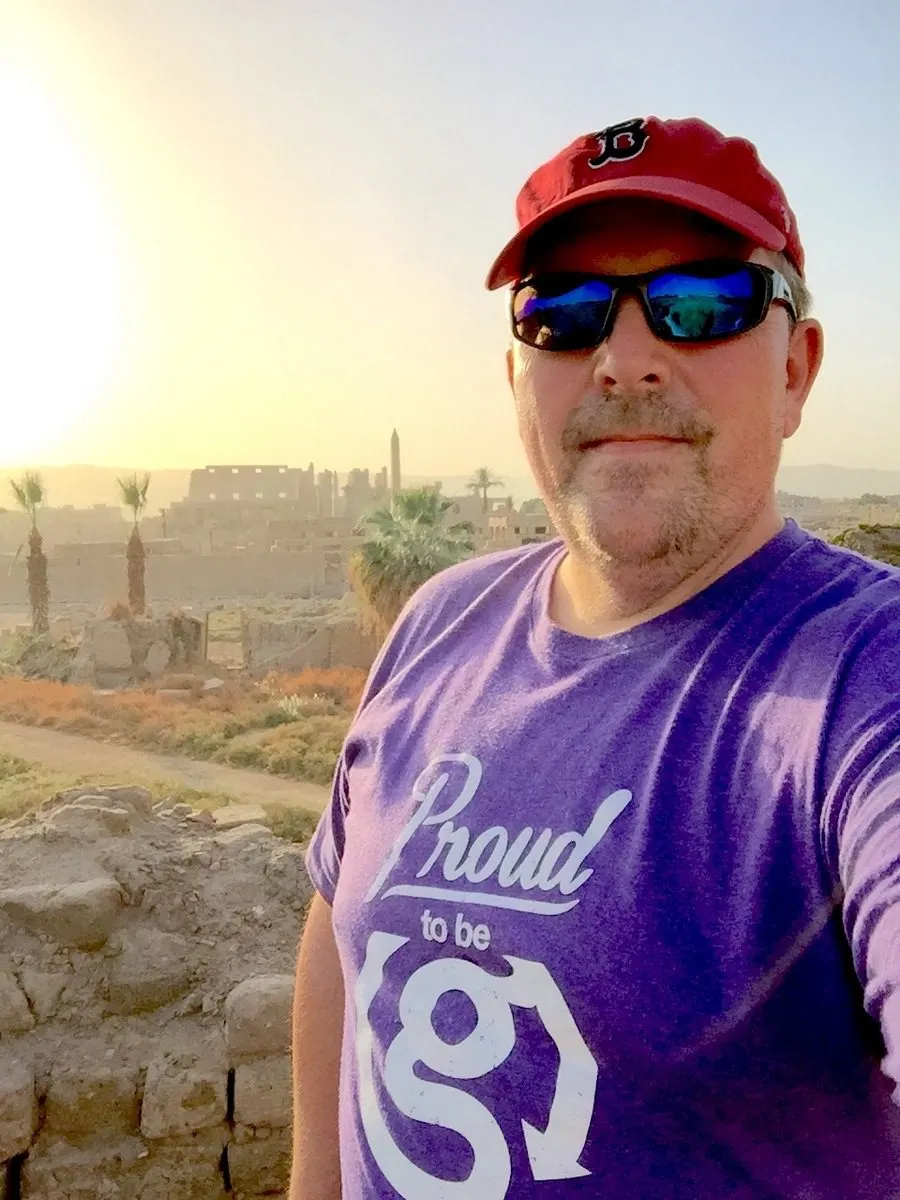 Yves in a Proud to be G t-shirt.