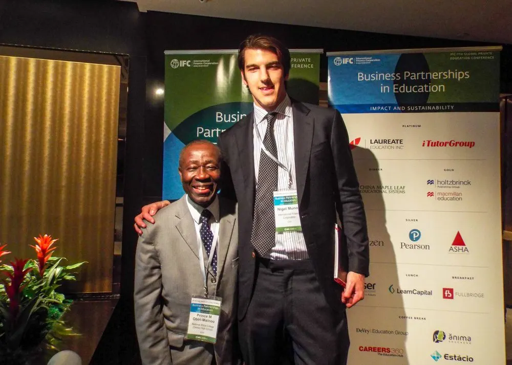 Prince with McCleave, his Harvard student.