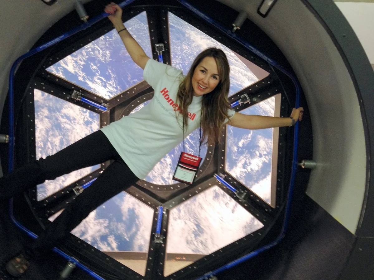 Andi at the "Educators in Space" fellowship at Space Academy. 