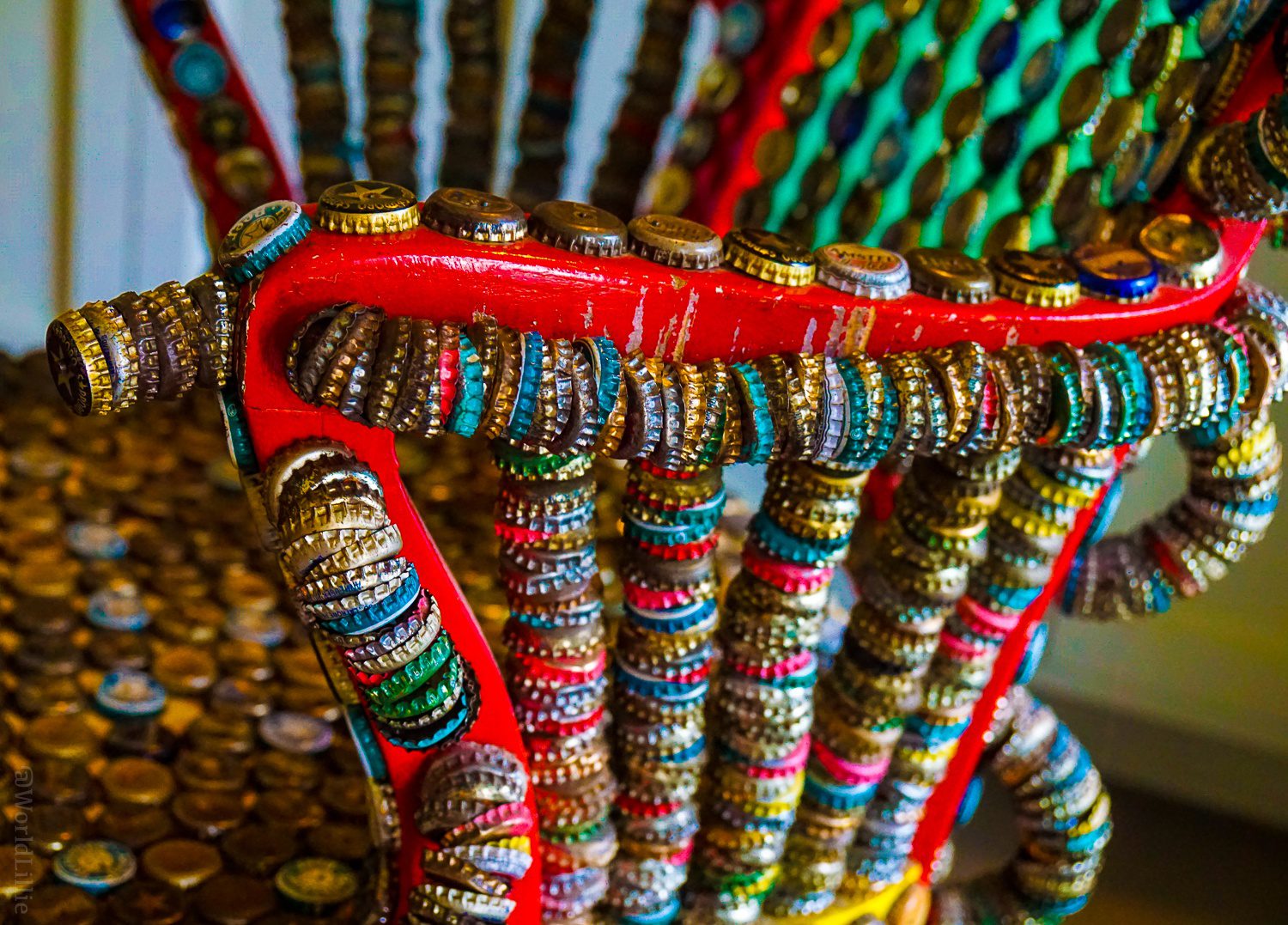 Red Lion Inn bottle cap chair
