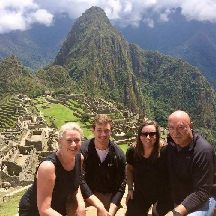 Global travel expert Peggy at Machu Picchu in Peru.