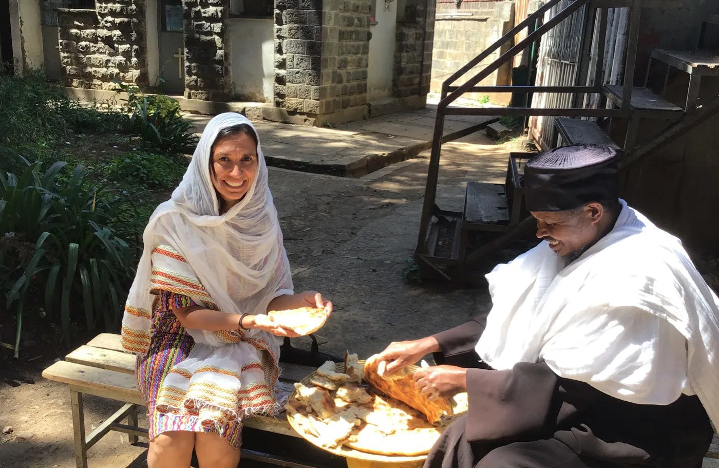 Humbasha bread in Addis Ababa, Ethiopia.