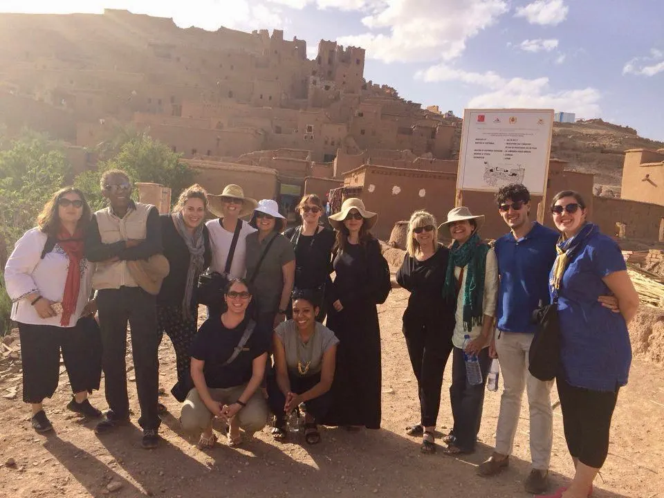 Exploring Morocco on a teacher tour.