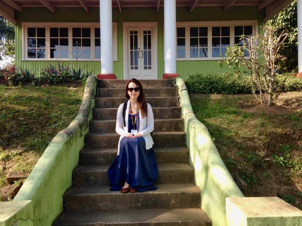 Andi Webb, pictured here in South Africa, is the creator of this teacher resources treasure trove.