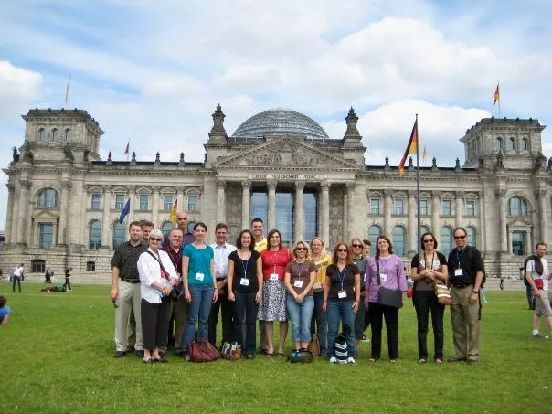 TOP Group 4 2009 in front of the Bundestag.