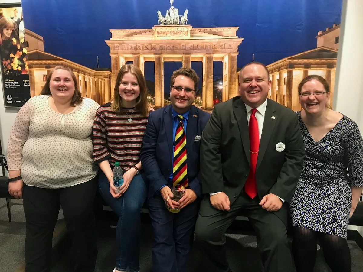 The TOP team at the TOP Fellow of the Year reception at the Goethe Institut in San Francisco.