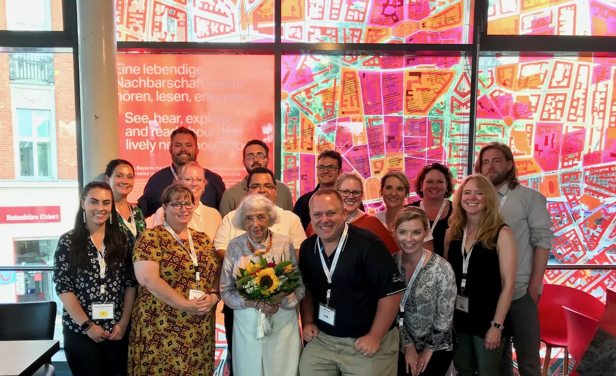 TOP Group 3 2018 with Margot Friedlander (Holocaust survivor).