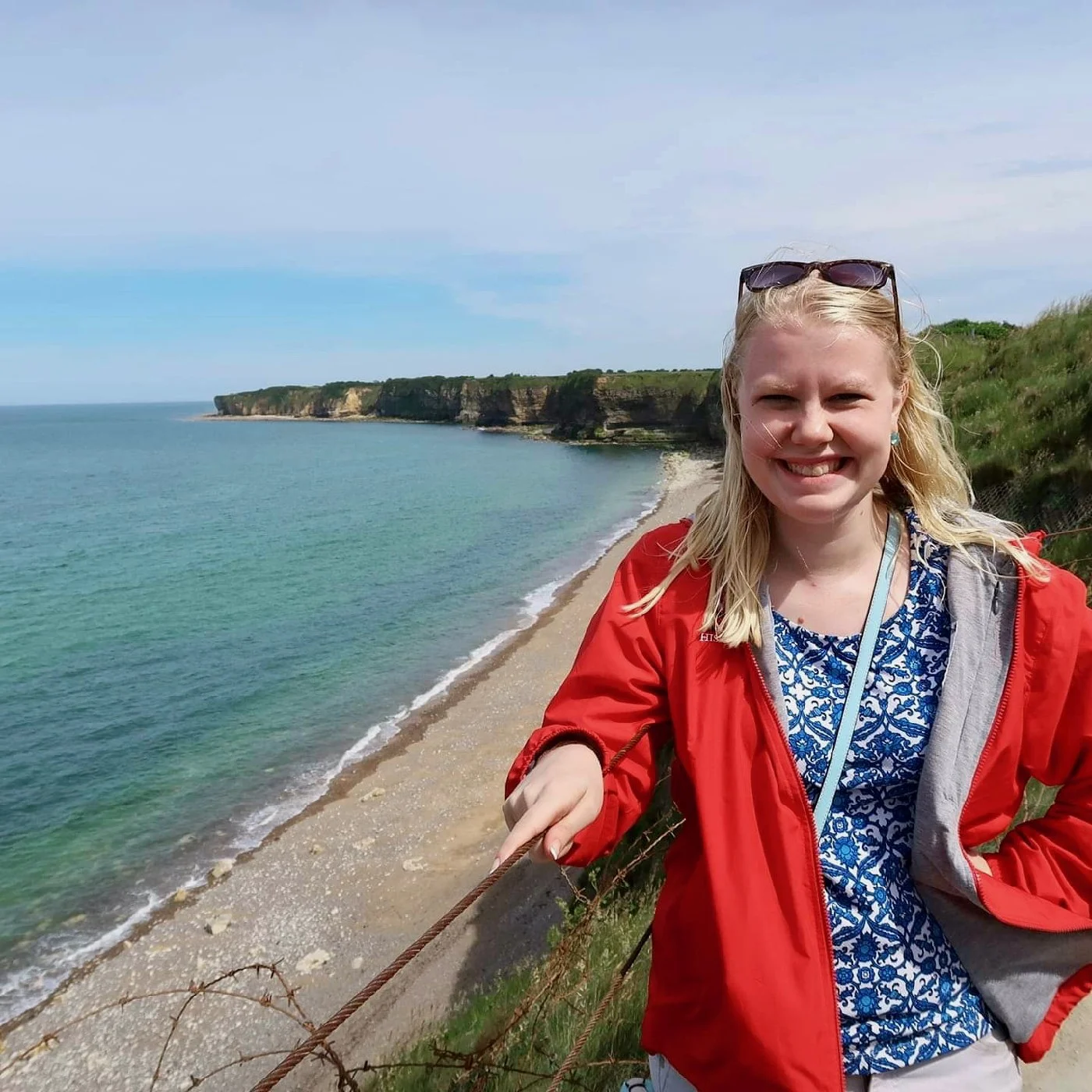 Katherine on her travels.