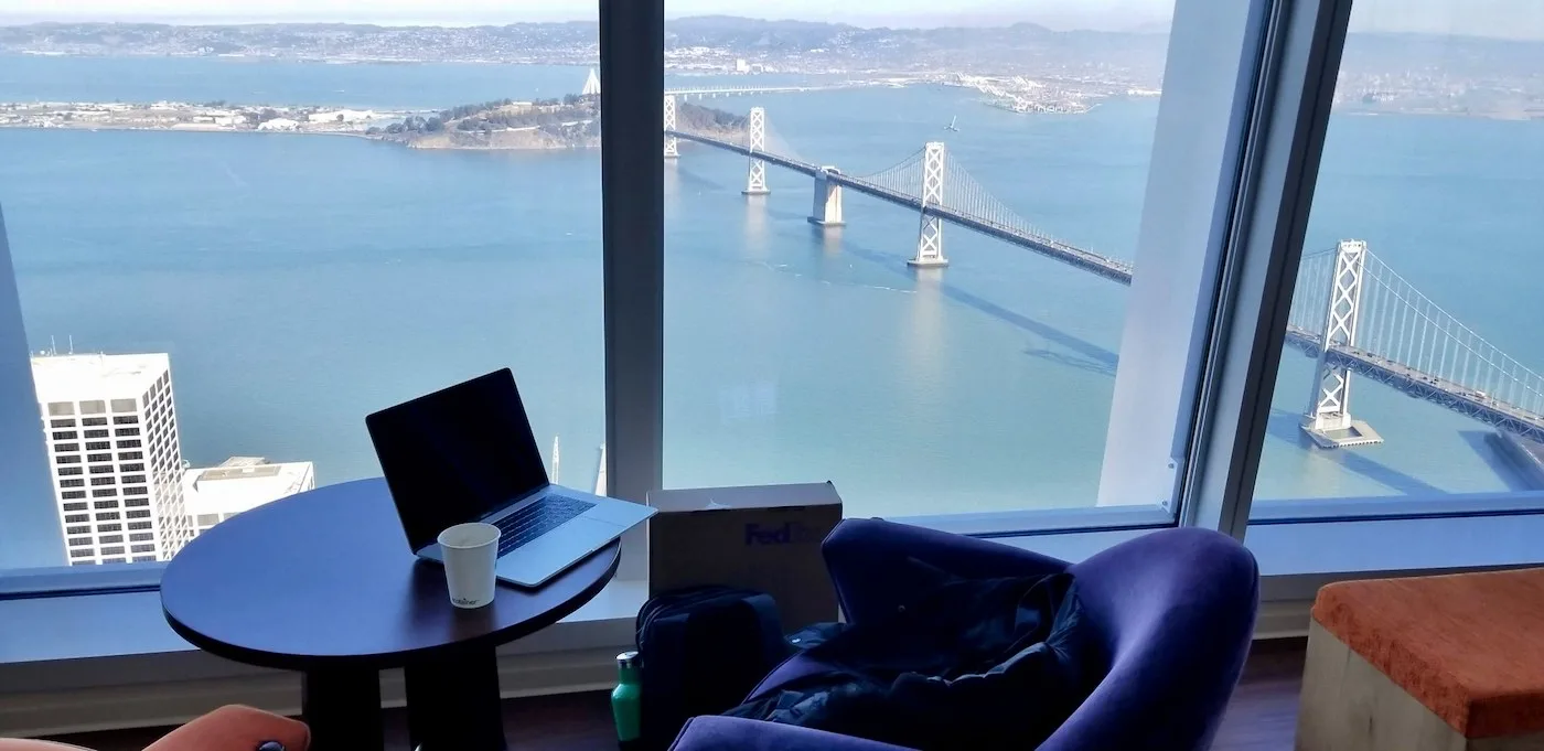 Scholarship winner Anna, on her trip from DC to San Francisco.