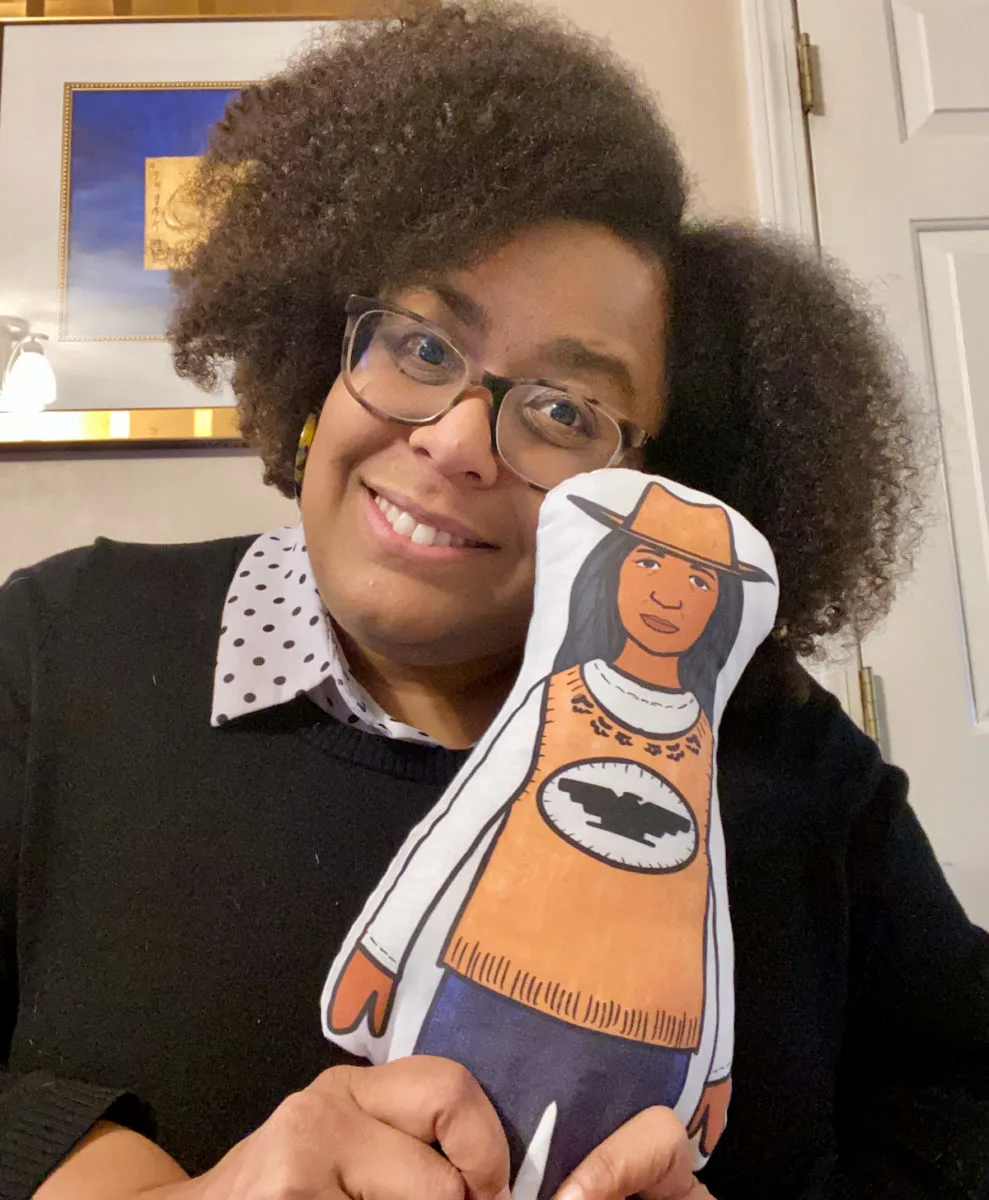 Latina doll, soft sewn toy, educational