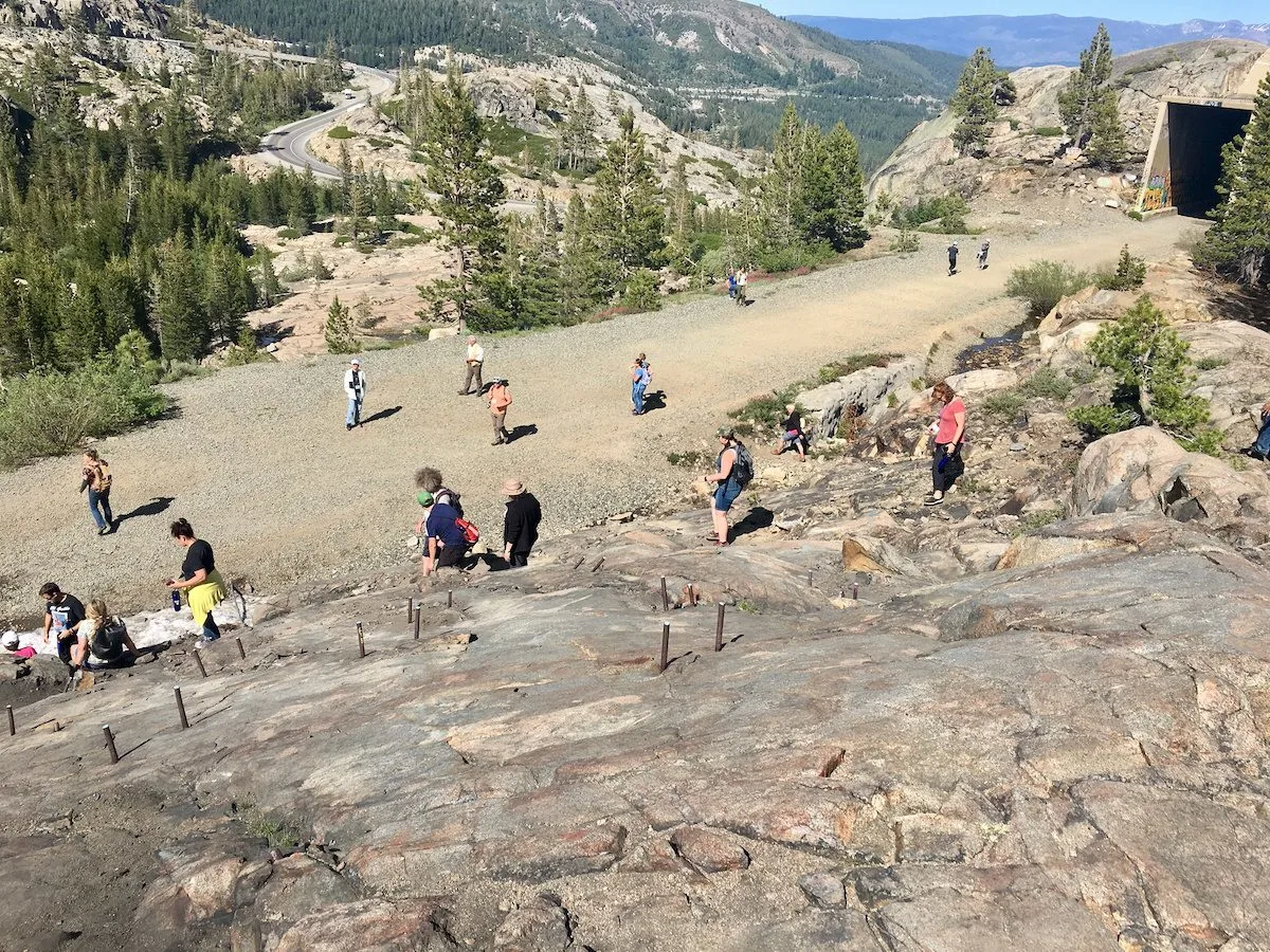 The tunnel of the TCRR in the Sierra Nevadas.