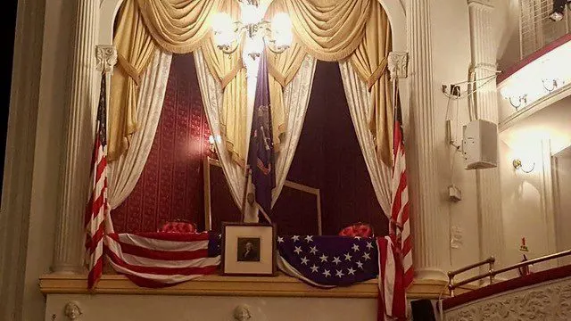 President Lincoln&rsquo;s Box at Ford&rsquo;s Theater In Washington DC.