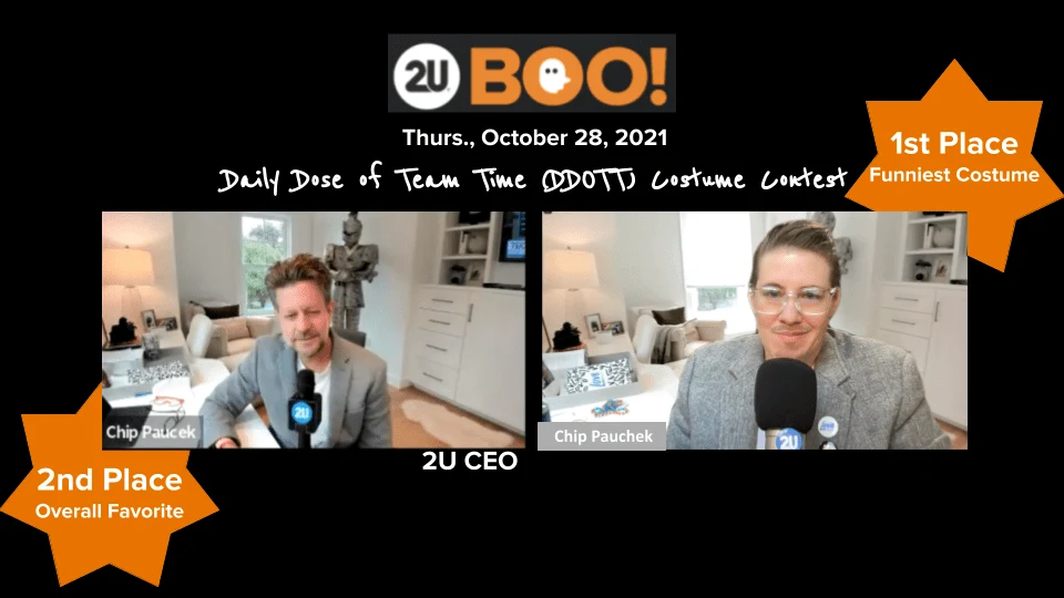 Dressing like the CEO as a costume.