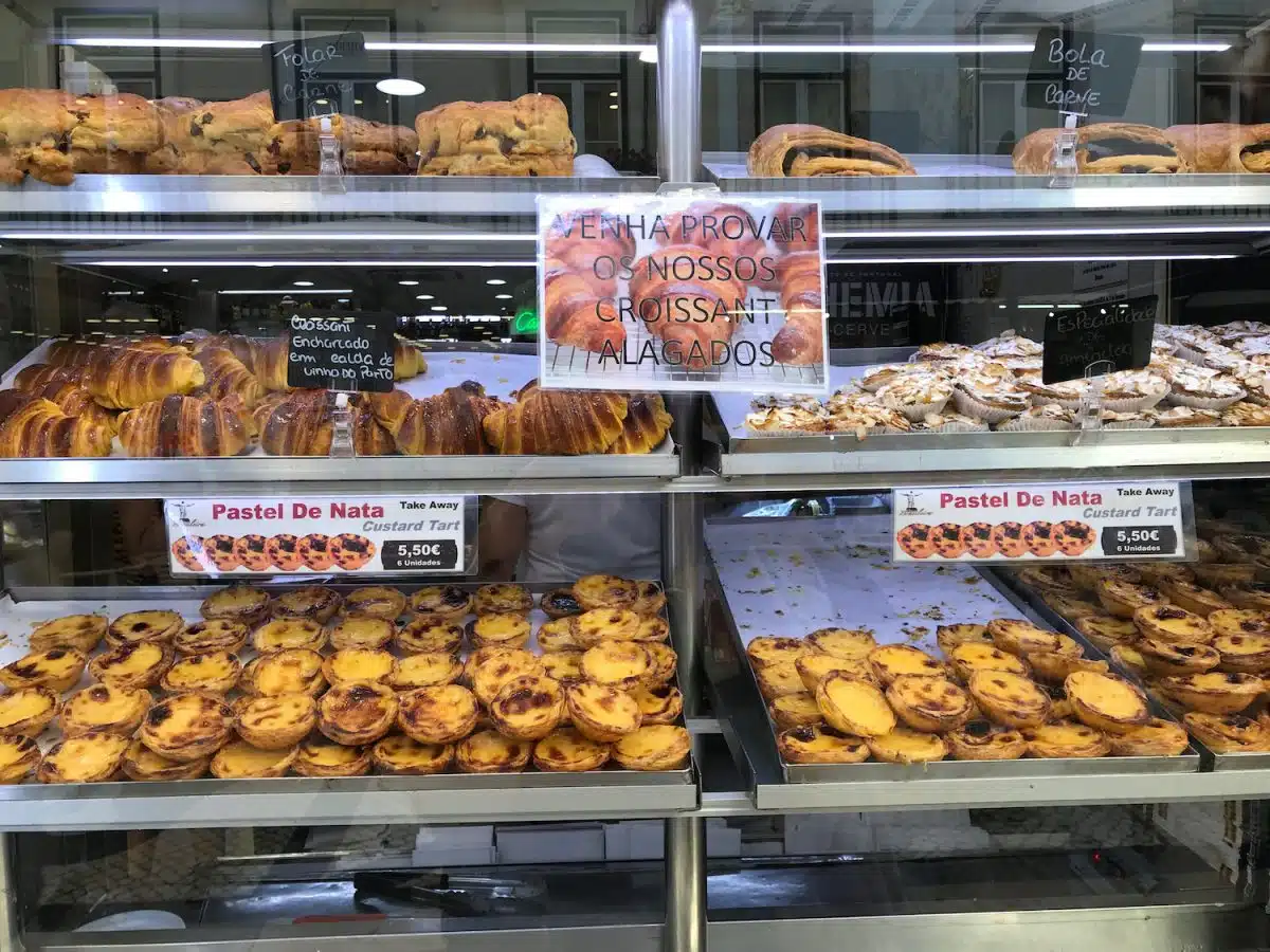 Pastries in Lisbon, Portugal.