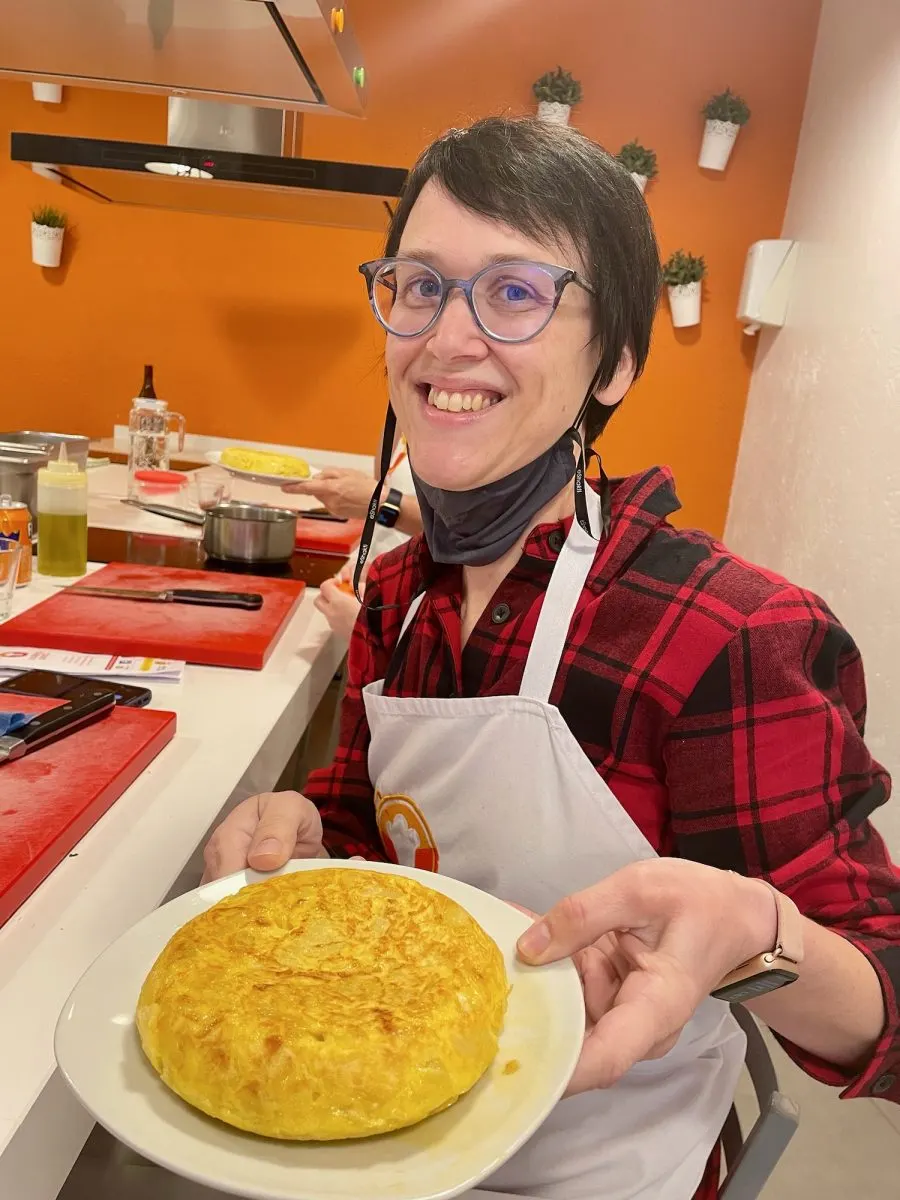 Cooking class in Madrid Spain.