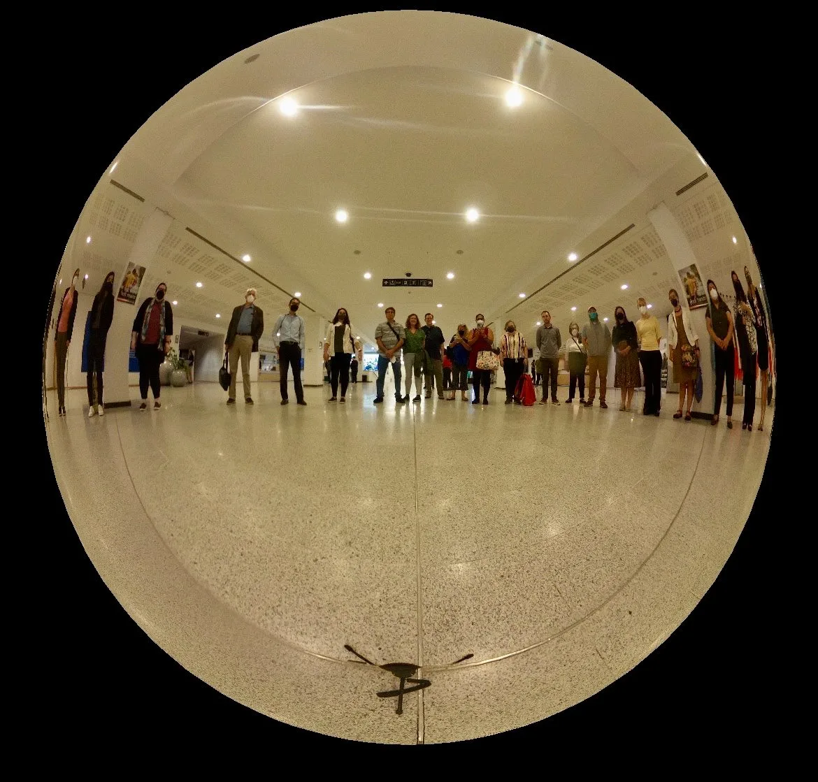 Julia got to hold the 360 camera! Here is a picture of the amazing teachers at Parliament.